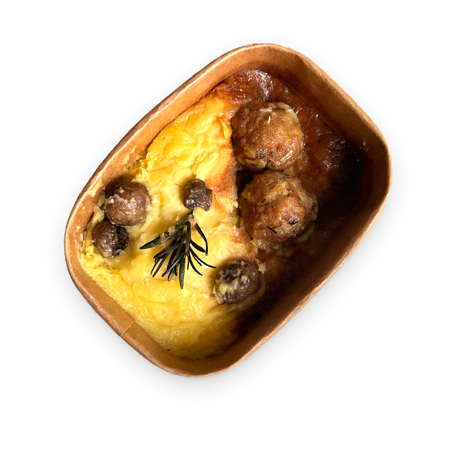 Мітболи в грибному соусі з пюре фото