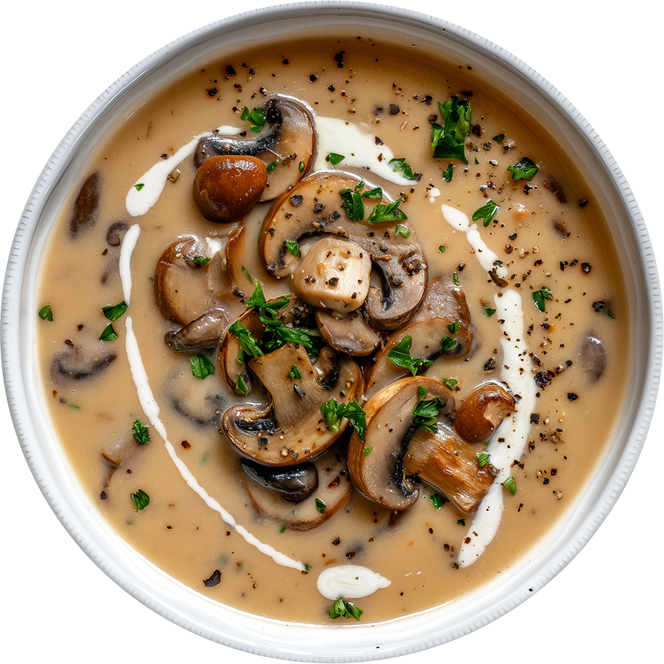 Крем-суп з печериць фото